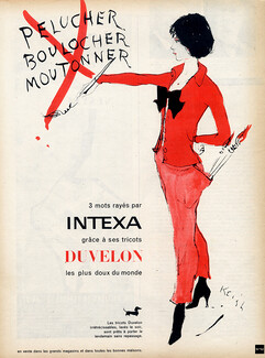 Duvelon (Clothing) & Intexa 1957 Tom Keogh, Painter