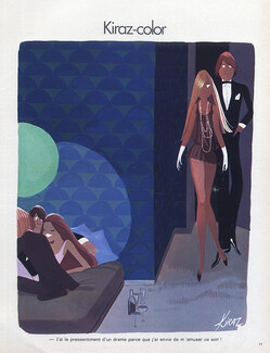 Edmond Kiraz 1973 The Jealousy, Nightclub, Kiraz-color