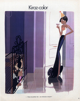 Edmond Kiraz 1976 Elegant Parisienne, déguisement de carnaval