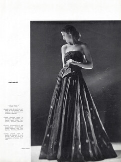 Ardanse 1939 Evening Gown, Photo Joffé, Coudurier Fructus Descher
