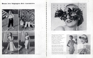 Hermès Sportswear Holiday Fashion in Trousers, Photos Mater-Kublin 1951 Glasses (Schiaparelli) Photos Relang