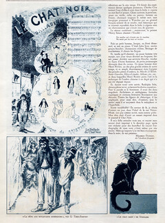 Ma première soirée au Chat Noir, 1931 - Steinlen Story of the Famous Cabaret Le Chat Noir, Texte par Maurice Donnay, 3 pages