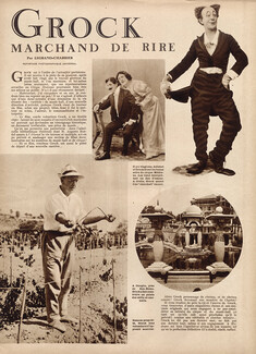 Grock - Marchand de Rire, 1931 - Clown, Medrano Circus, Texte par Legrand-Chabrier, 3 pages