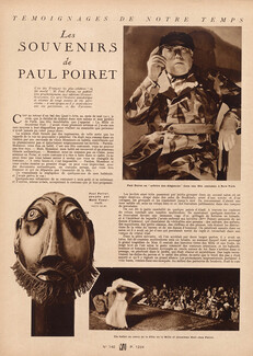 Les Souvenirs de Paul Poiret, 1930 - Testimony Portrait, Doll by Marie Vassilieff, Text by Paul Poiret, 2 pages