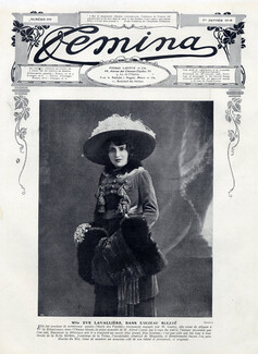 Eve Lavallière 1919 Portrait, L'Oiseau blessé, Alfred Capus, Théâtre de la Renaissance