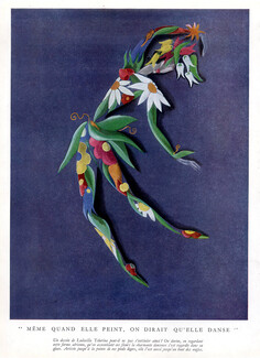 Ludmilla Tcherina (Dancer) 1946 When she paints it looks like she dances