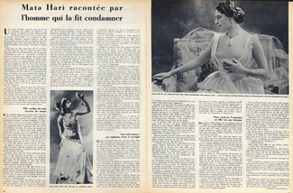 Mata Hari racontée par l'homme qui la fit condamner, 1953 - Text by Guillaume Hanoteau