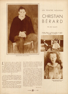 Un Peintre Nouveau - Christian Bérard, 1932 - Pierre Colle Portrait, Text by Jean Gallotti