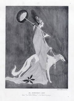 Jean Dulac 1919 Mrs Marguerite Carré, Greyhound Sighthound