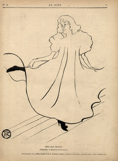 H. de Toulouse Lautrec 1895 Miss May Milton, Singer and American Dancer