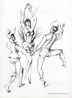 Stanislas Lepri 1949 Theatre Costume, Dancers