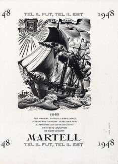 Martell (Cognac) 1948 "1848" - Tel il fut, Tel il est, by V. Le Campion