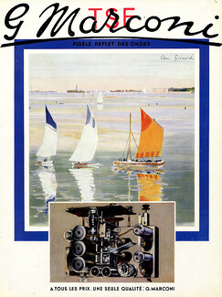Marconi TSF 1937 An. Girard, Boat
