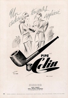 Pipe Colin 1947 Raymond Femeau, Pub. Paul Babey