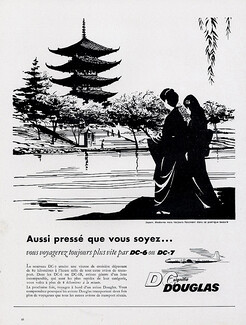 DC Douglas (Aircraft) 1947 Japanese Tourisme