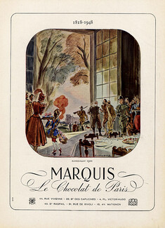 Marquis (Chocolates) 1948 Chazelle, Hunting