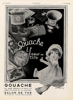 Gouache (Tearoom) 1929 Doll, Jack Roberts