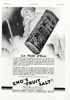 Eno's Fruit Salt 1930 Santa, Christmas
