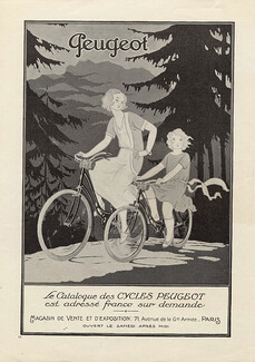 Peugeot (Bicycles) 1924 Jean Carlu, Bicycle