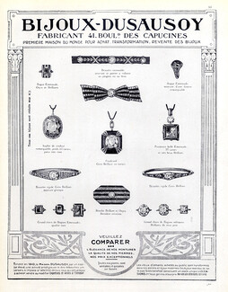Bijoux Dusausoy (Jewels) 1921