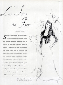 Robert Piguet 1947 Les Soirs de Paris, Lila de Nobili (first page only)