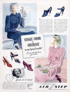 Air Step (Shoes) 1939 Single Color or Contrast, Ruth Grafstrom