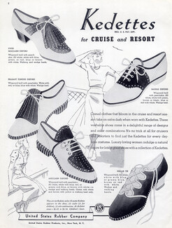 United States Rubber Company (Shoes) 1937 Kedettes Saddle, Mocassin...