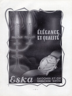 Eska (Watches) 1948 S. Kocher & Cie, Grenchen Suisse