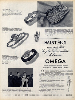 Omega (Watches) 1953 Grand Prix Saint Eloi, Model Andromède R. Genty, Cuff of pink gold