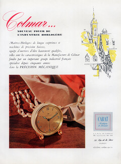 Carat (Watches) 1950 Watchmaker, Factory of Colmar... Watch-making Industry