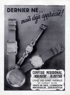 Comptoir Meridional d'Horlogerie (Watches) 1948