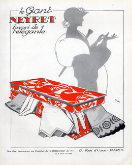 Neyret (Gloves) 1924 Rap, Box Art Deco Style