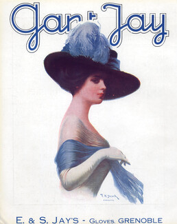 Jay (E & S. Jay's Gloves) 1924 F.H. Desch, Elegant Parisienne