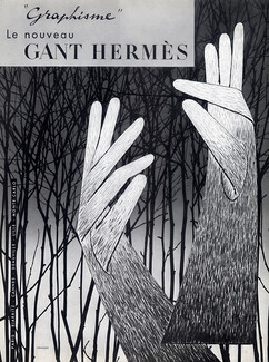 Hermès (Gloves) 1959 Graphisme