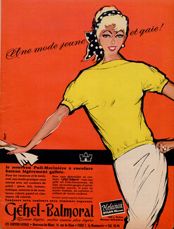 Gehel Balmoral (Fabric) 1957 Pin-up, Helanca