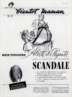 Scandale (Lingerie) 1954 Maternity, Girdle, Jean Leger