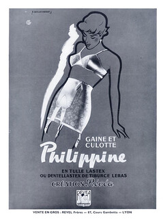 Révéa (Lingerie) 1950 Girdle Bra Philippine, A. Boucherat