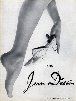 Jean Dessès (Stockings Hosiery) 1954 Shoes