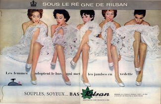 Rilsan 1958 Stockings Hosiery, Photo Guy Arsac