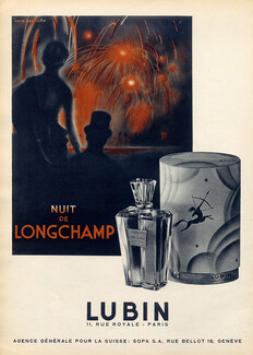 Lubin (Perfumes) 1945 Nuit De Longchamp, Fireworks, Photo Laure Albin Guillot