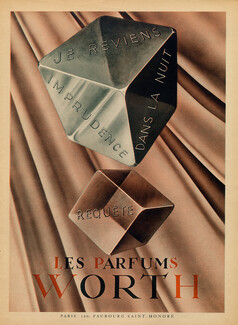 Worth (Perfumes) 1945 Requête, Je Reviens