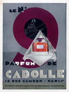 Cadolle (Perfumes) 1928 N° 9, Art Deco Style, Marc Real