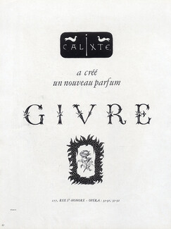 Calixte (Perfumes) 1946 Givre