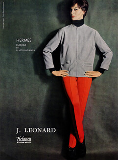 Hermès (Sportswear) 1960 Pants Elastiss Helanca, Photo Denis Manceaux, Ski Fashion