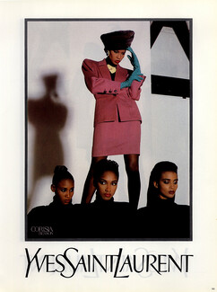 Yves Saint-Laurent 1988 Photo Helmut Newton