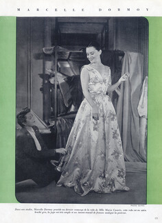 Mrs Marcelle Dormoy (Fitting) 1947 Model Maria Casarès, Photo Schall