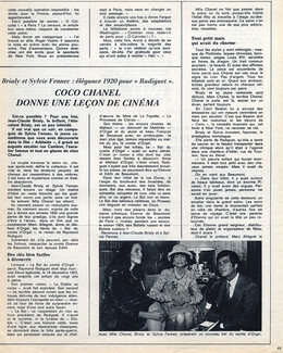 Coco Chanel donne une leçon de cinéma, 1969 - Jean-Claude Brialy & Sylvie Fennec, le Bal du Comte d'Orgel de Raymond Radiguet