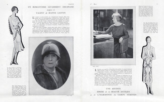 Jeanne Lanvin - Madeleine Vionnet, 1926 - Portraits, Photos Arthur O'Neill