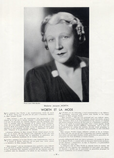 Mrs Jacques Worth 1937 Portrait, Photo Laure Albin Guillot
