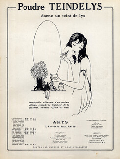Arys (Cosmetics) 1920 Poudre Teindelys, Making-up